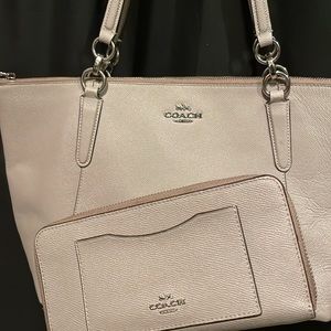 Grey Coach Purse and Wallet